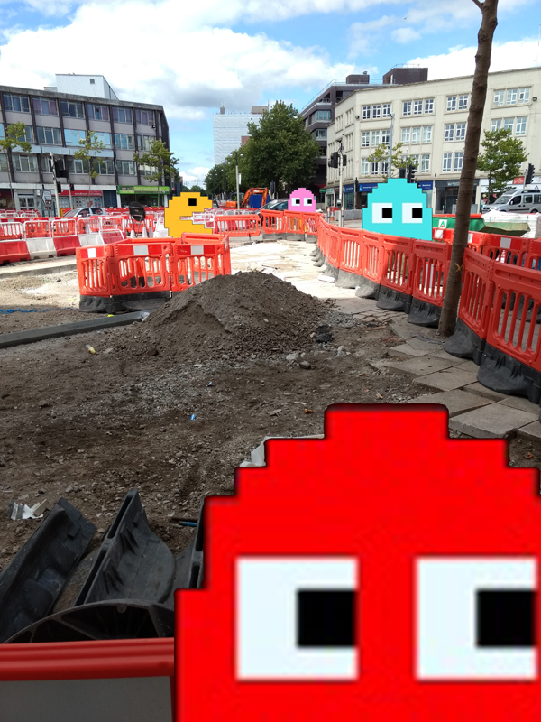 Pacman roadworks