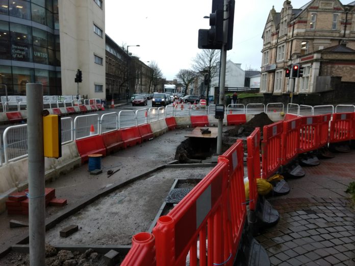 ISwansea roadworks again