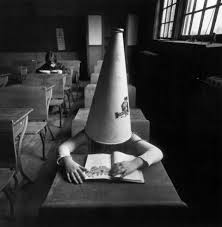 girl in dunce cap